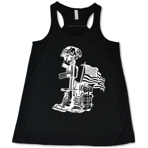 black "Fallen Soldier Tribute" Tank Top