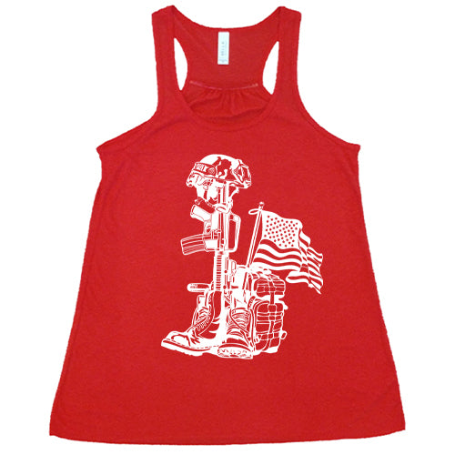 red "Fallen Soldier Tribute" Tank Top