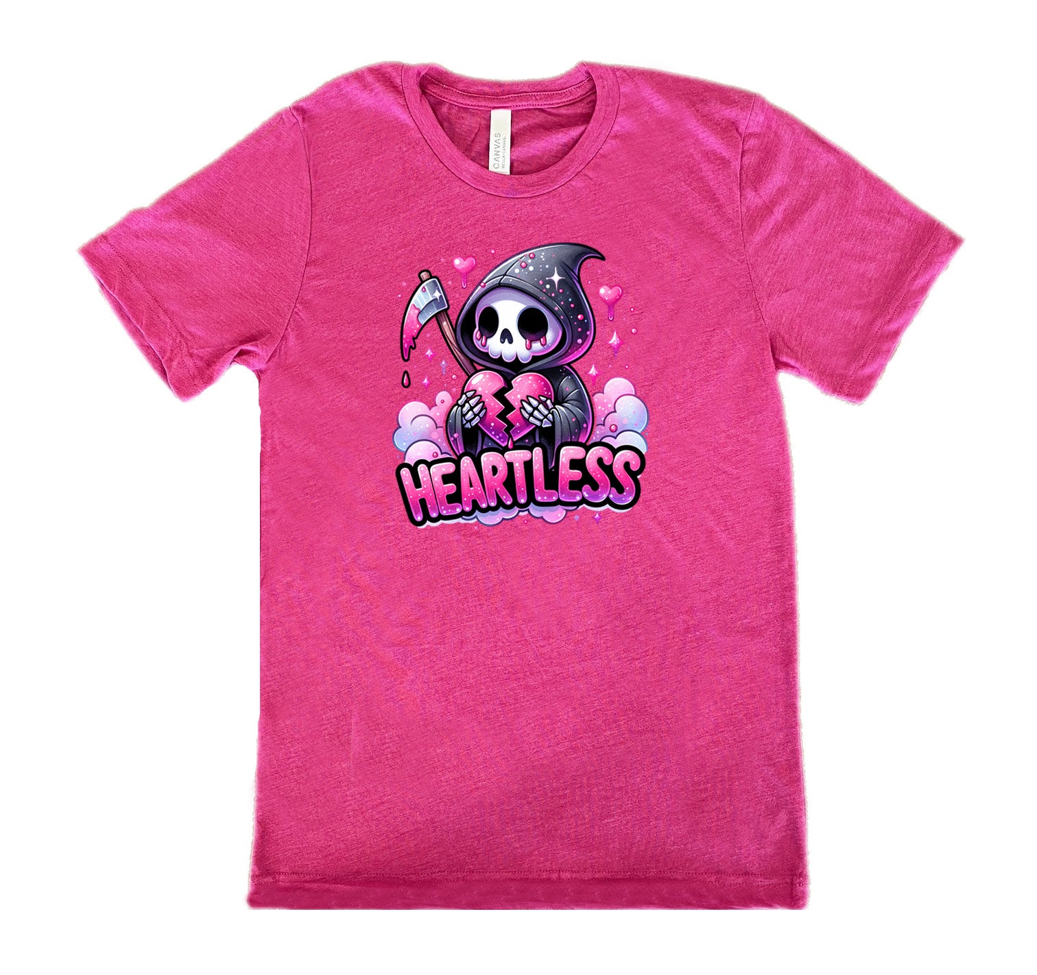 berry shirt with the text "Heartless" on it