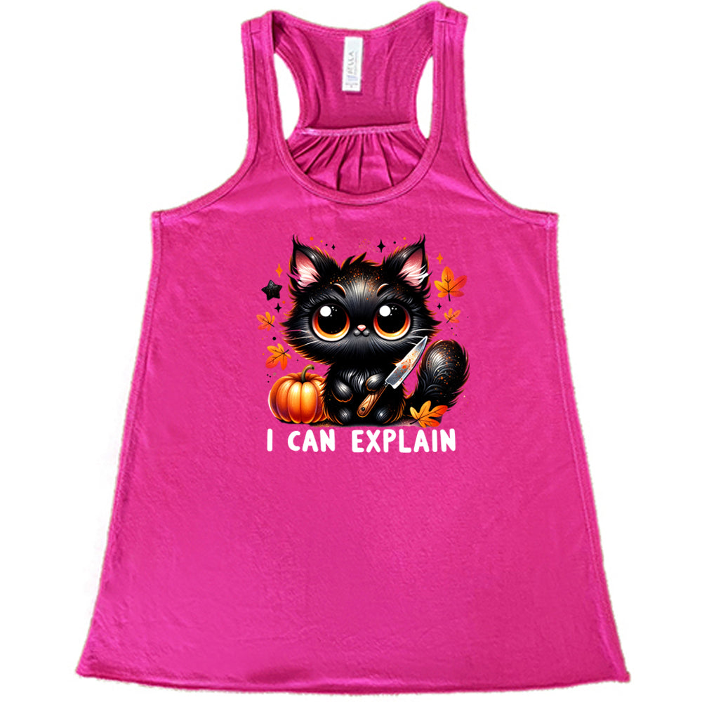 berry "I Can Explain" Racerback Shirt