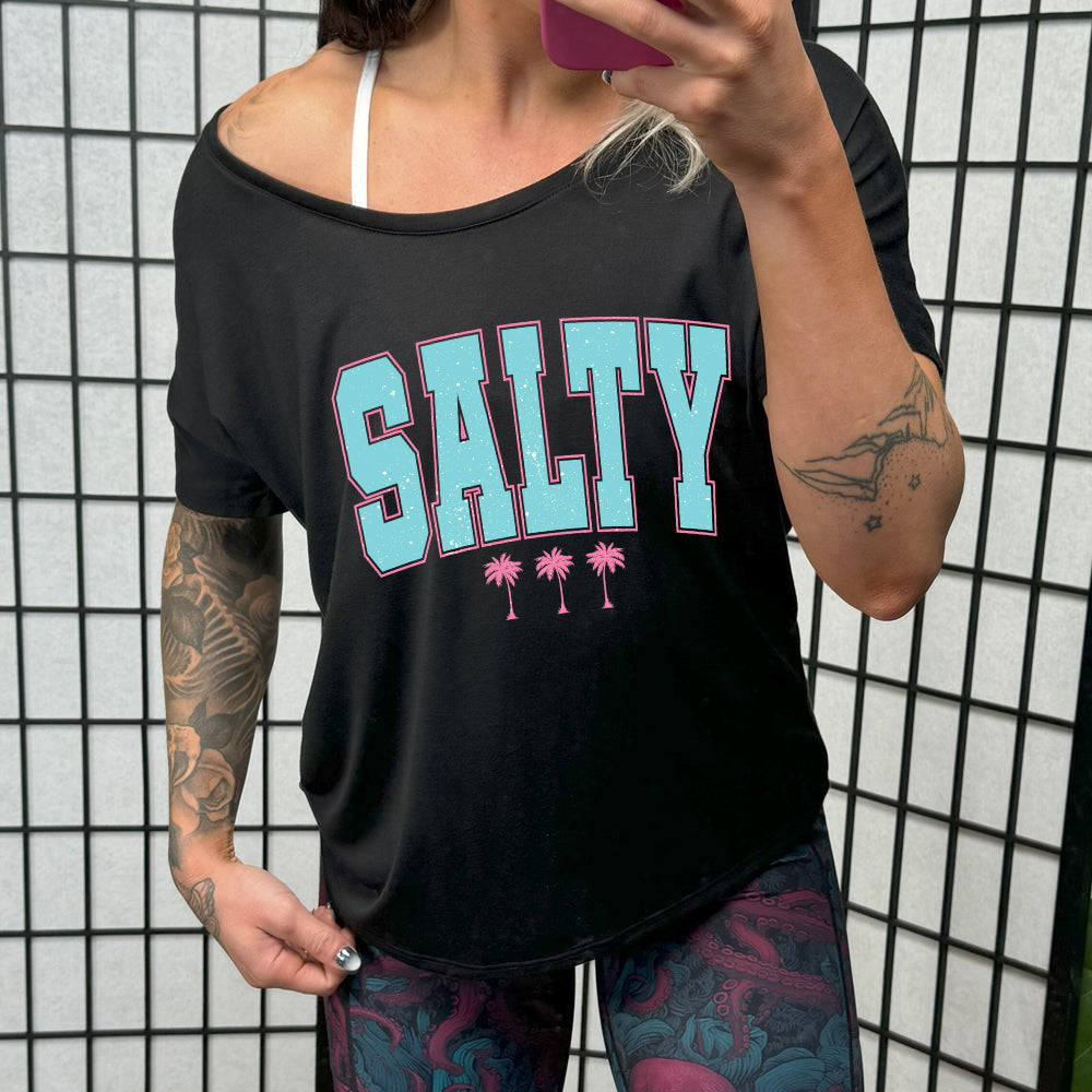 Salty Palm Trees Slouchy Tee
