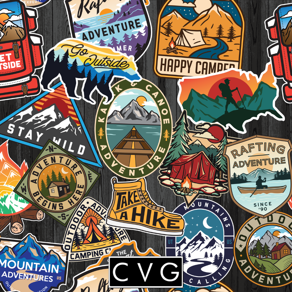 Close up detailing of great outdoors leggings.