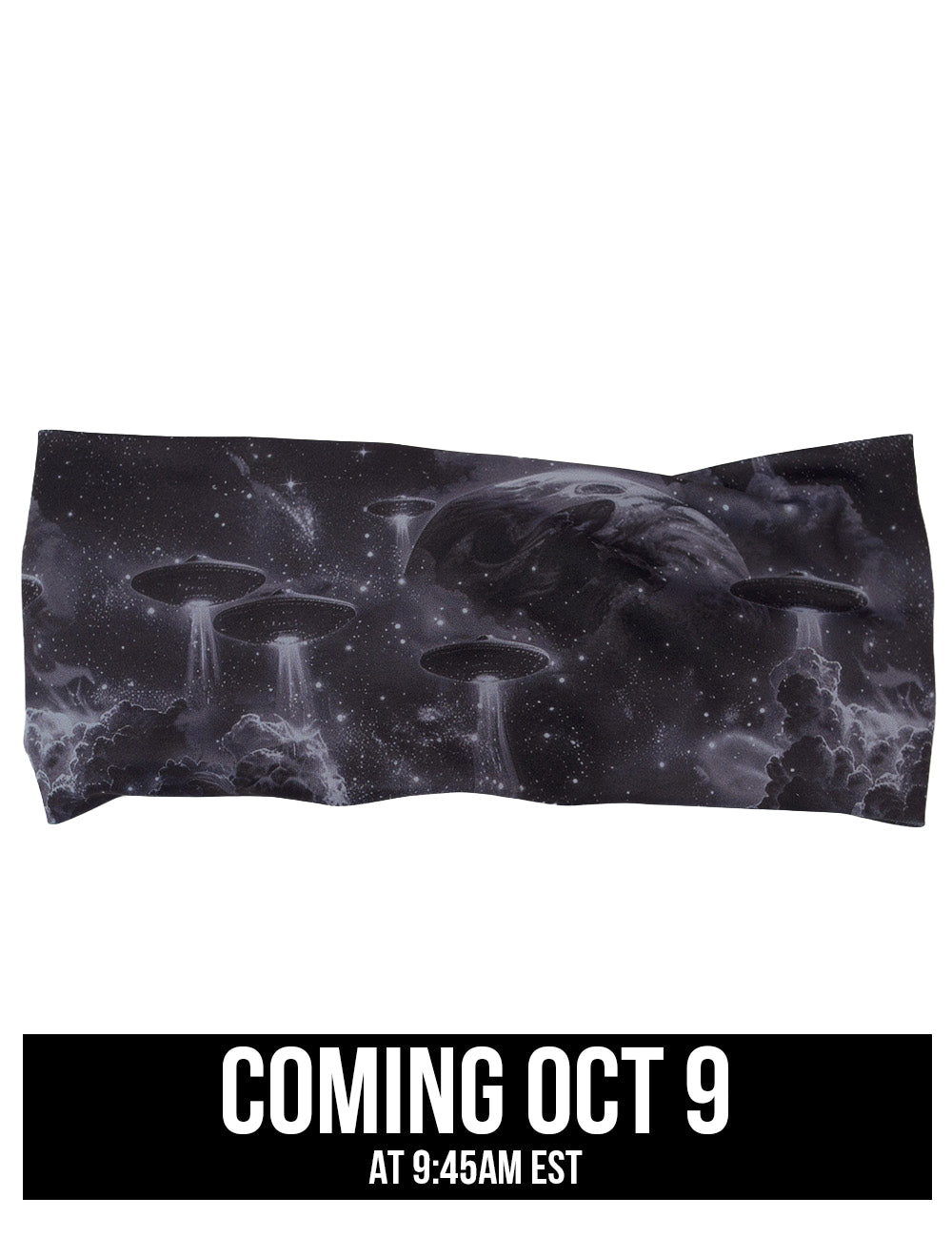 front of the alien space ship invasion headband coming October 9th