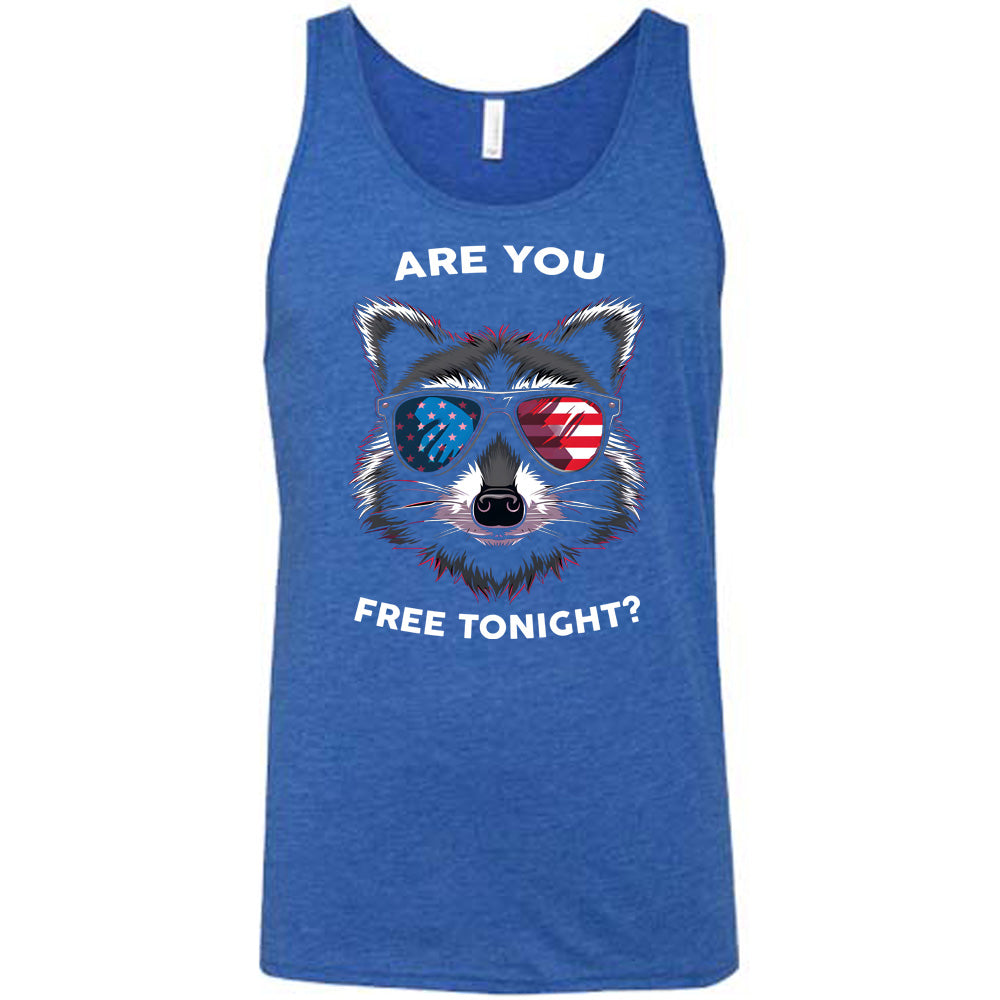 blue Are You Free Tonight Raccoon Unisex Shirt