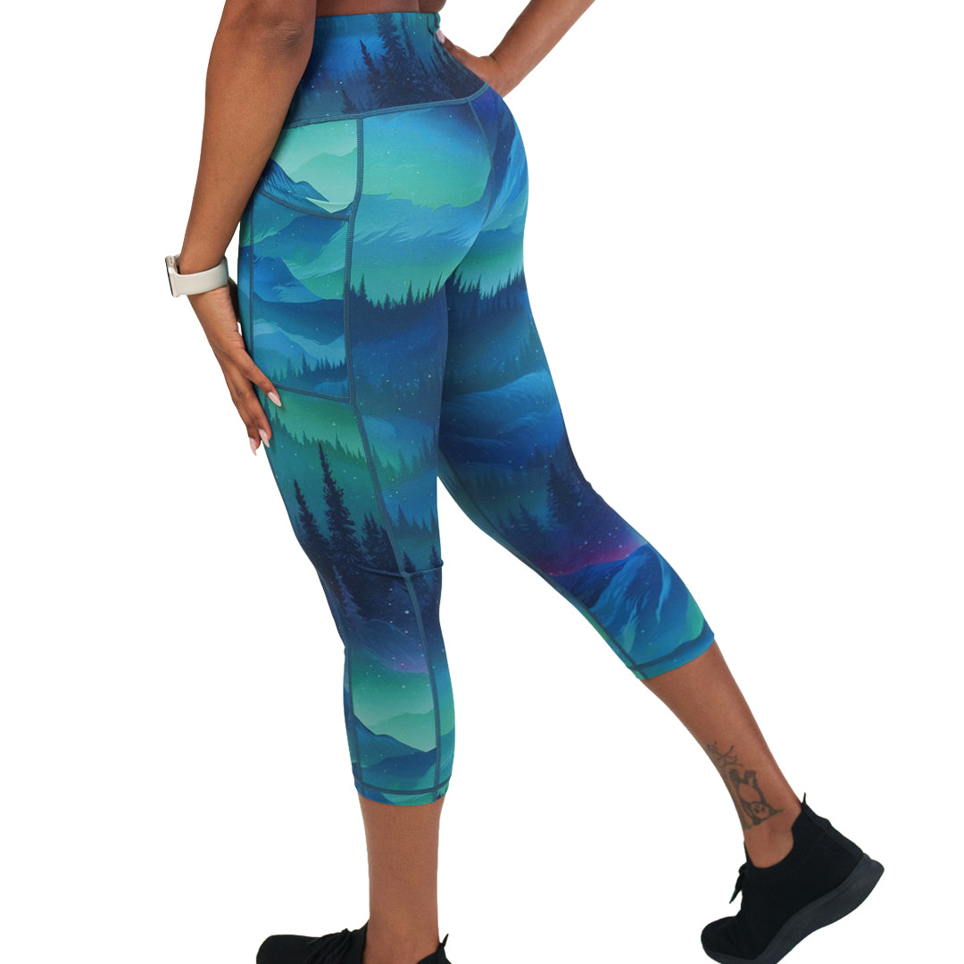 capri aurora borealis leggings