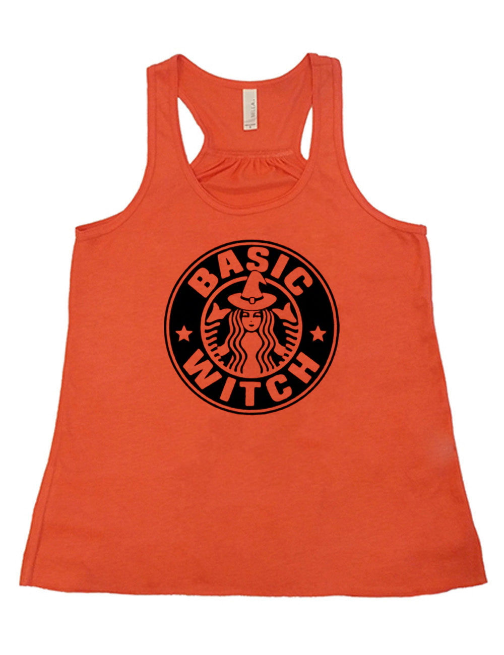 front of the coral tank with the basic witch mermaid coffee logo