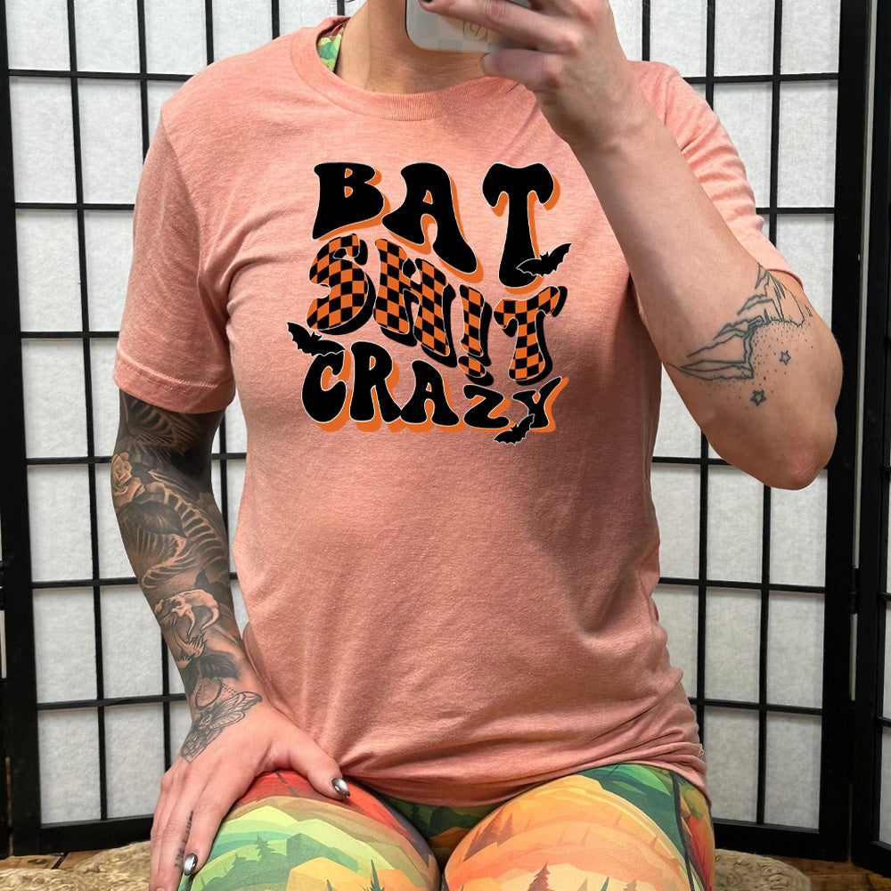peach Bat Shit Crazy Shirt