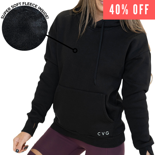 Black Fleece Lined Sweatshirt CVG Fleece Lined Sweatshirt