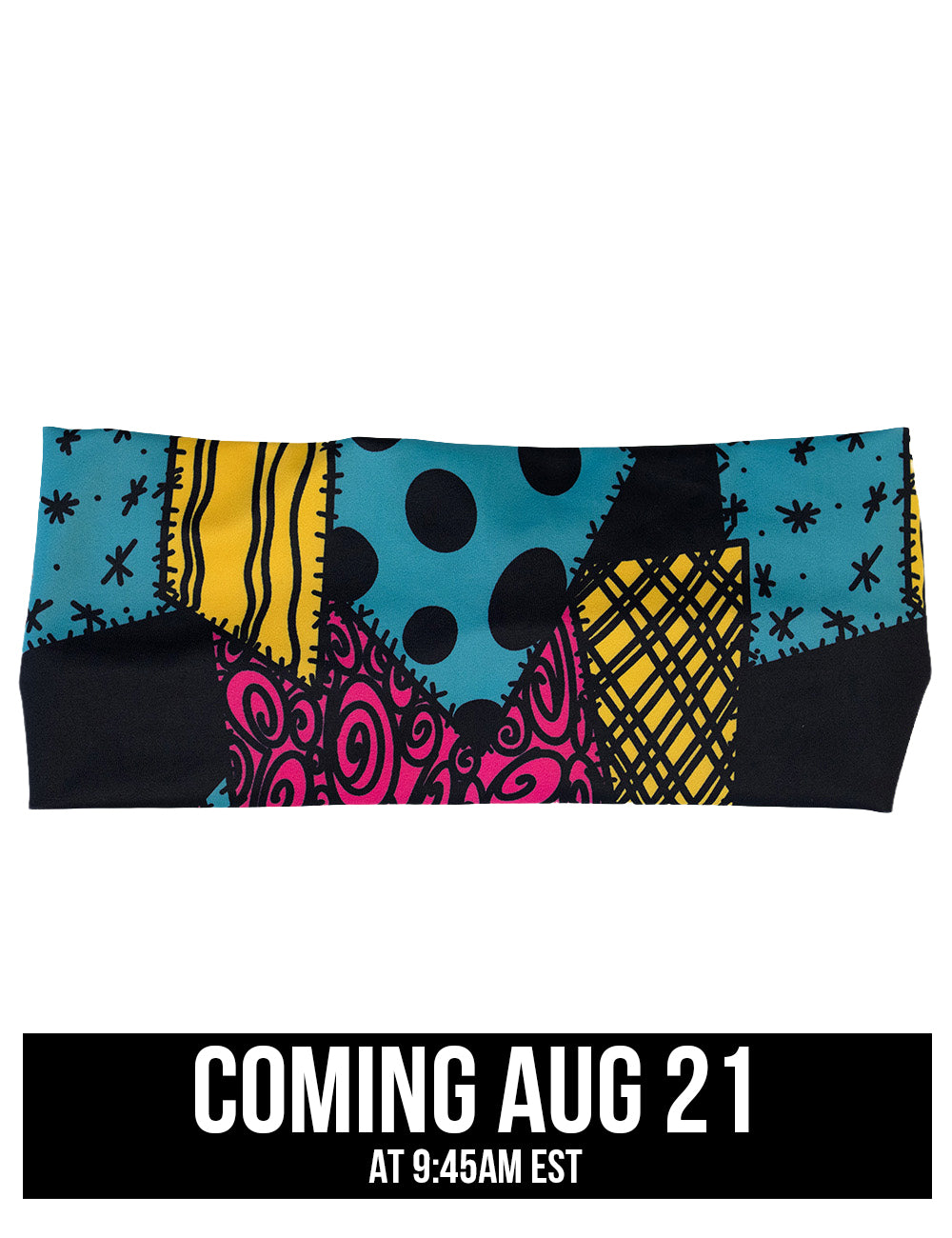 front of the patch print headband coming august 21st