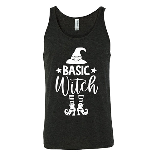 Basic Witch Hat & Shoes unisex black tank