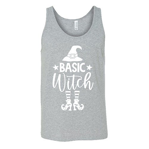 Basic Witch Hat & Shoes unisex grey tank