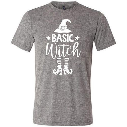 Basic Witch Hat & Shoes unisex grey shirt
