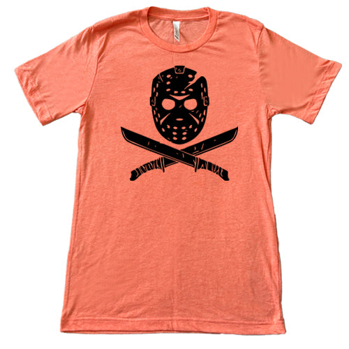 Horror Mask Unisex coral Shirt