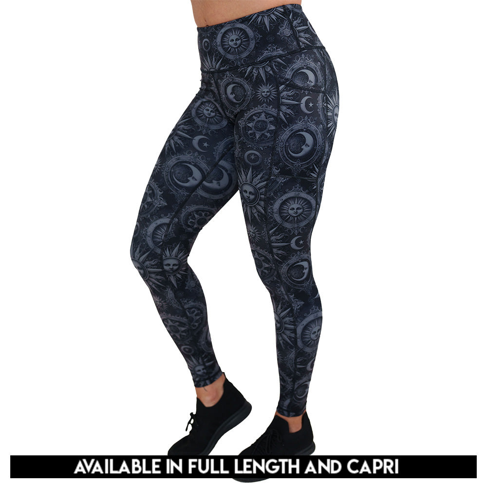 moon & stars print leggings available lengths