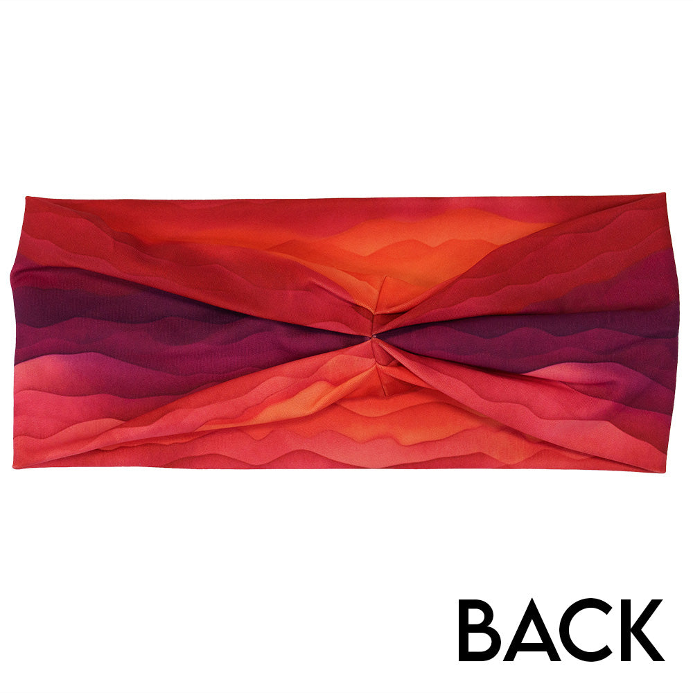 back of the pink ombre headband