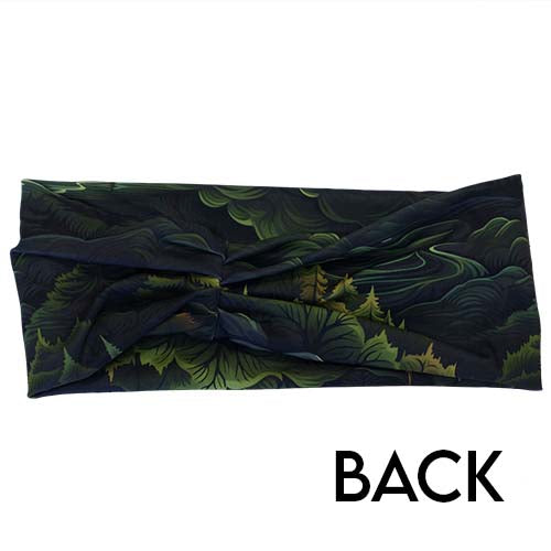 back of the tree patterned headband