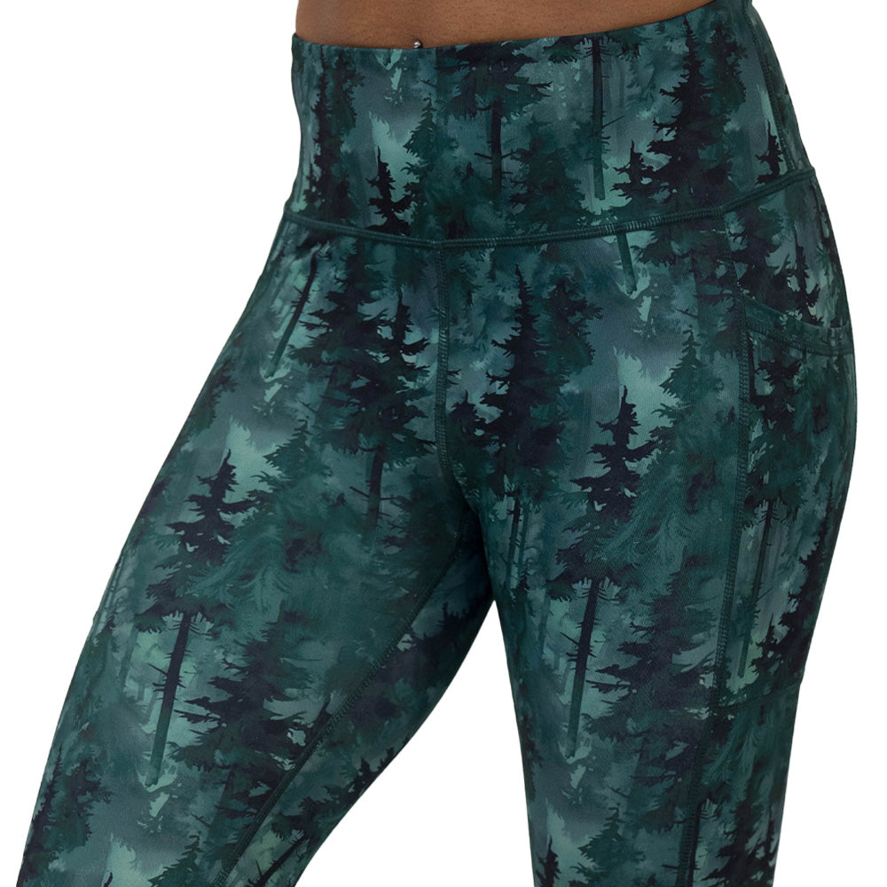 Forest patterned leggings