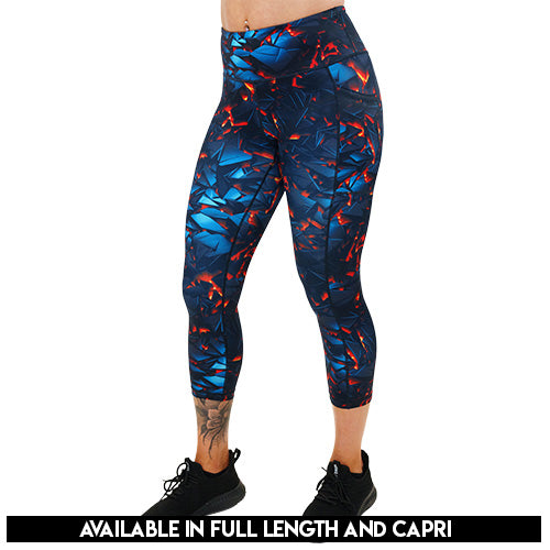 lava themed leggings available lengths
