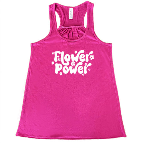berry flower power racerback shirt