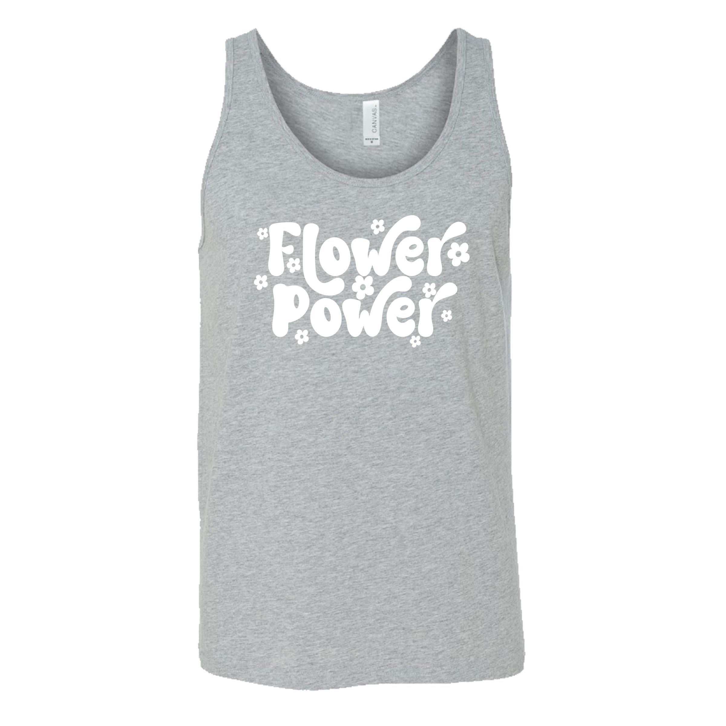 grey flower power tank