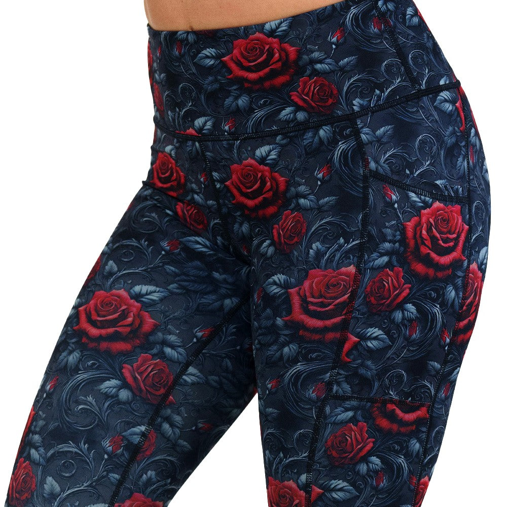 roses print leggings
