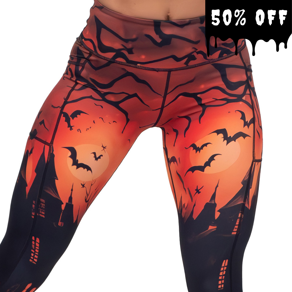 haunted house leggings