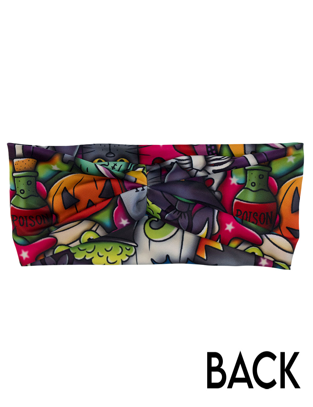 back of the Halloween cartoons headband