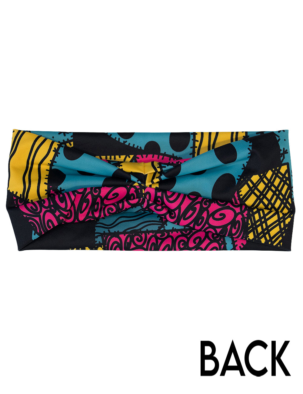 back of the patch print headband