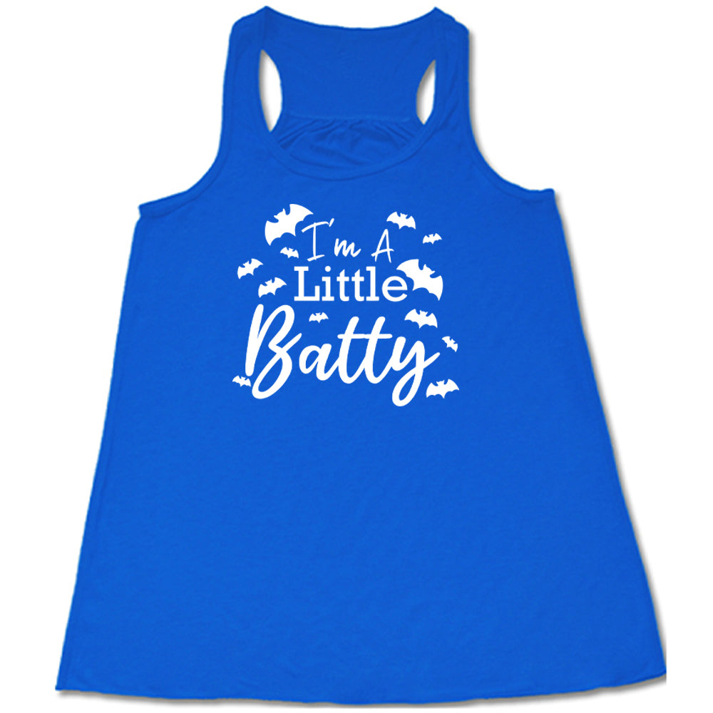 blue "I'm A Little Batty" Shirt