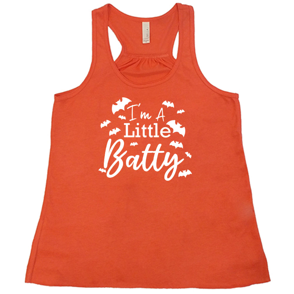 coral "I'm A Little Batty" Shirt