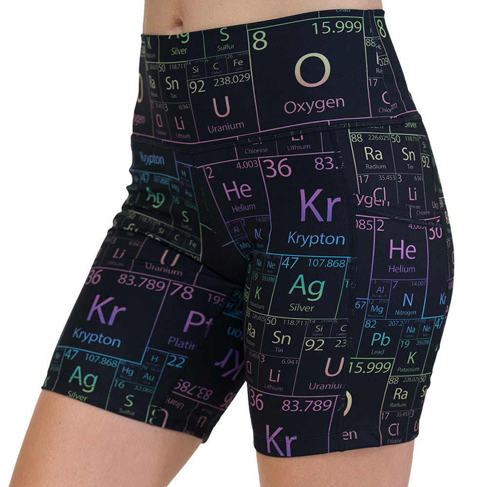 Shorts with periodic table design