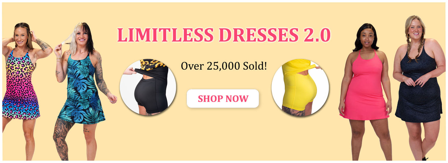 click to shop new limitless dresses 2.0