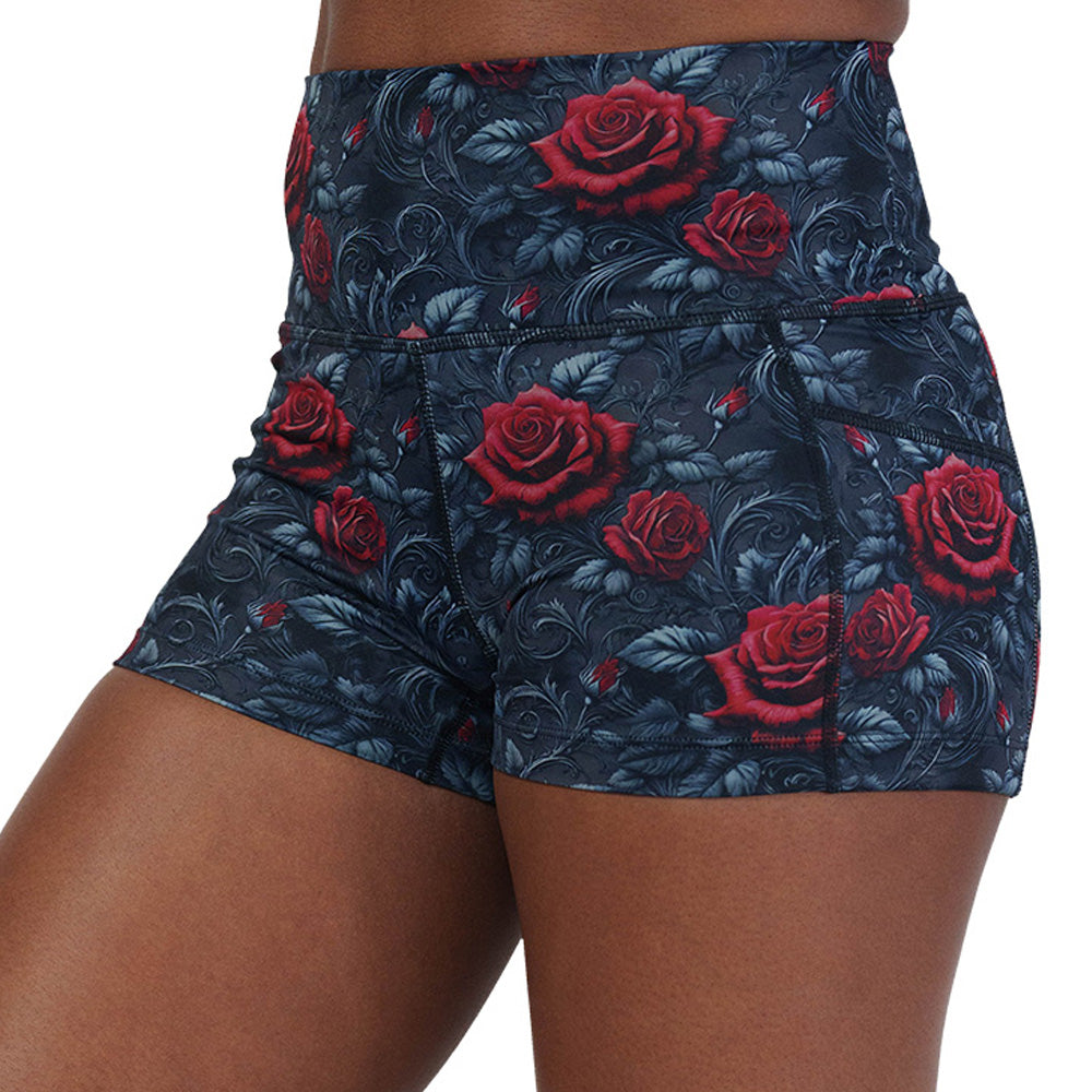 roses print shorts