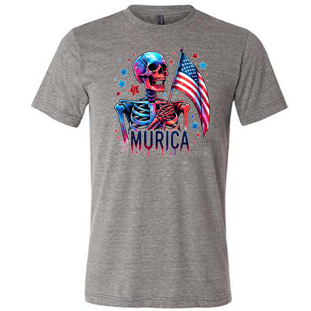 grey Murica Skeleton Shirt