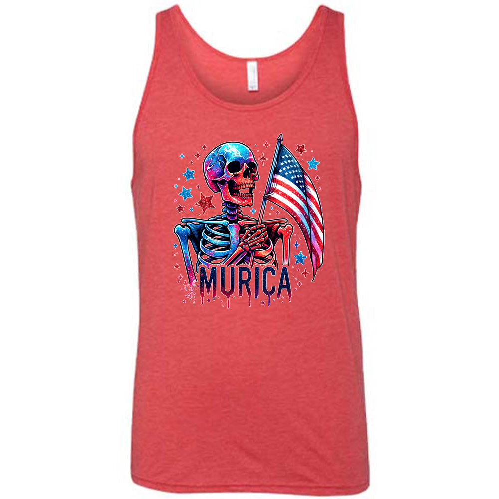 red Murica Skeleton Shirt