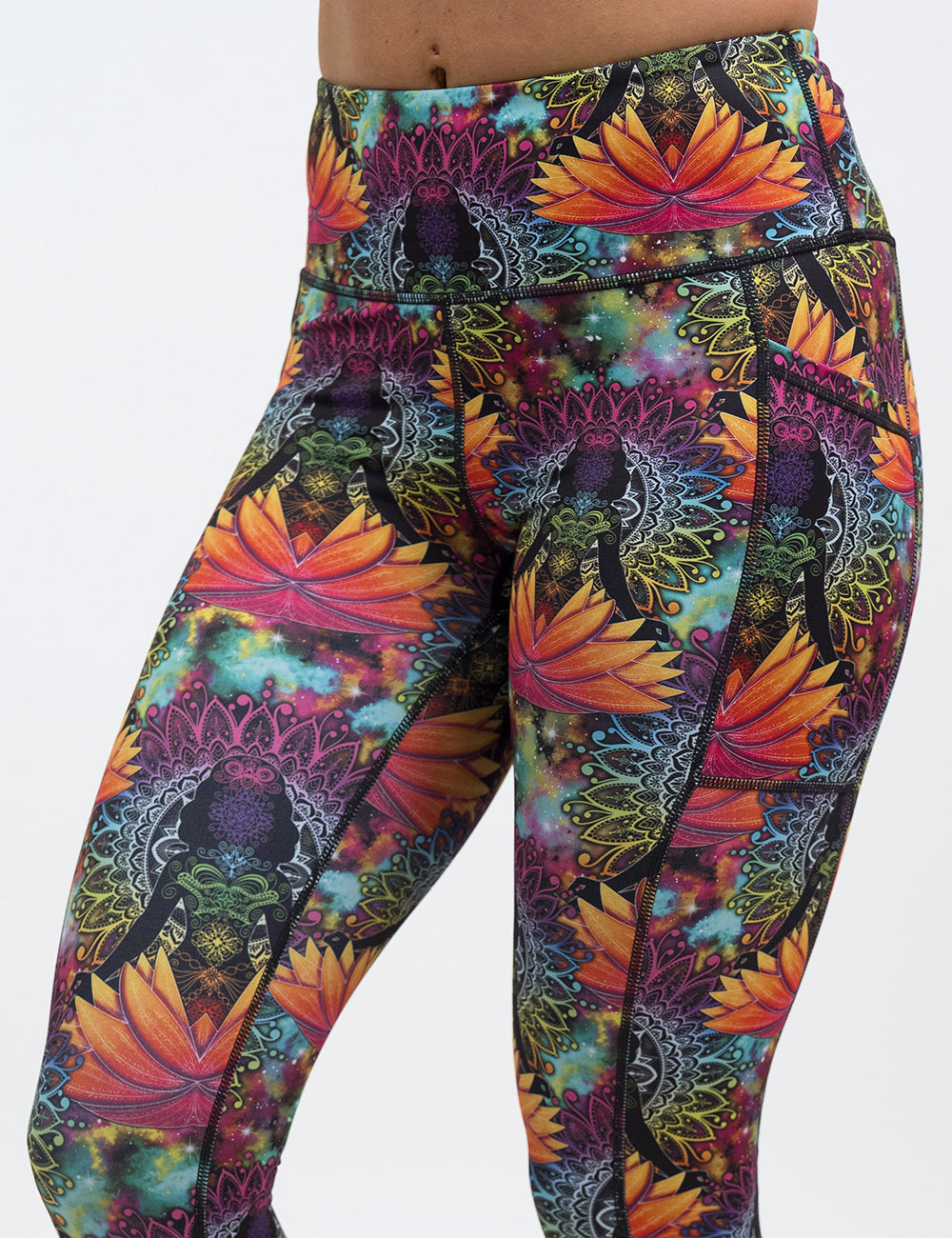close up of namaste all day leggings