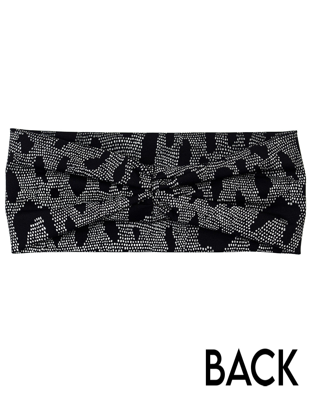 back of the dark spots surrounded by a reflective background headband
