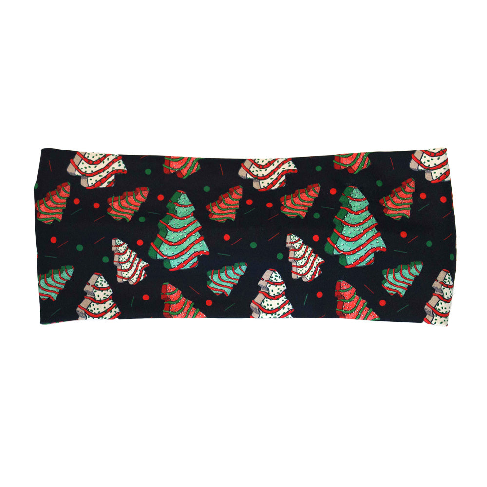 Christmas tree print headband
