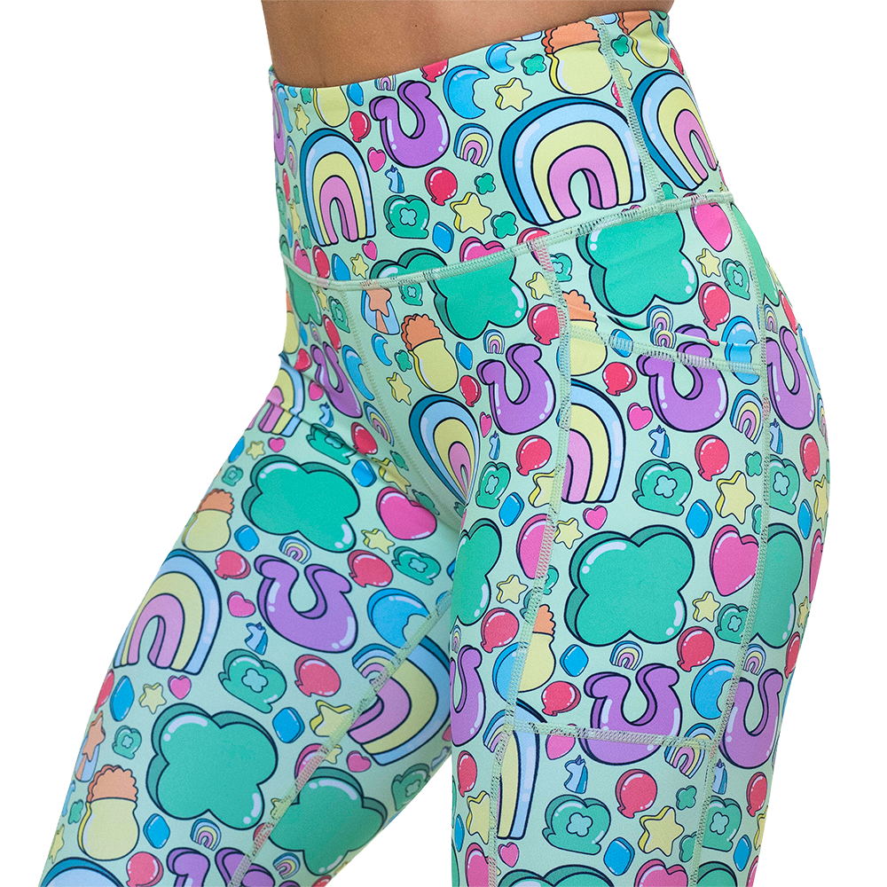 St Patrick's day inspired charms print leggings