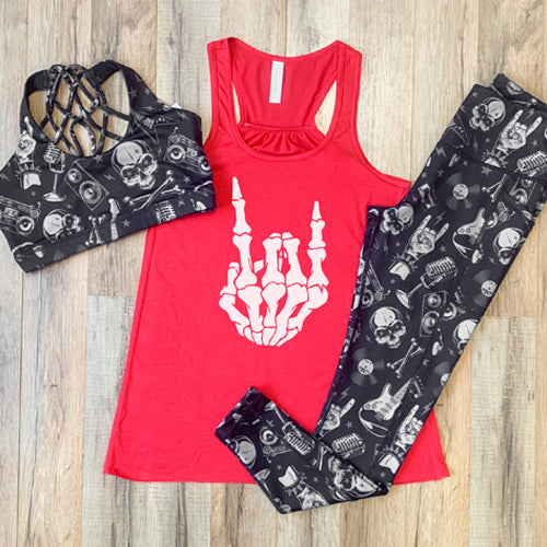 Rocker Skeleton Hand Shirt