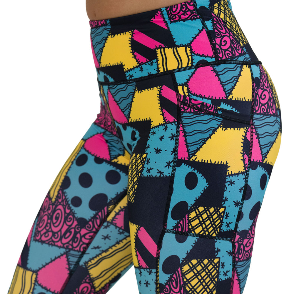 patch print leggings