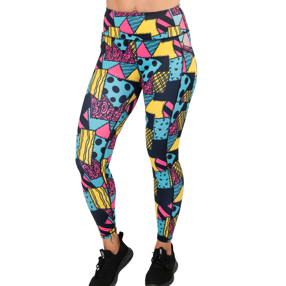 patch print leggings