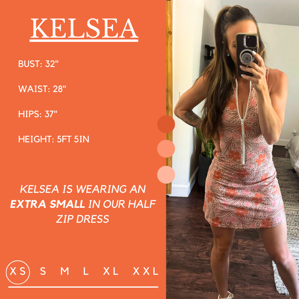 Half Zip Dress | Sunkissed