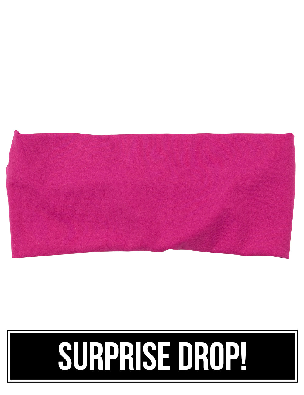 front of the pink headband against a white background, surprise drop