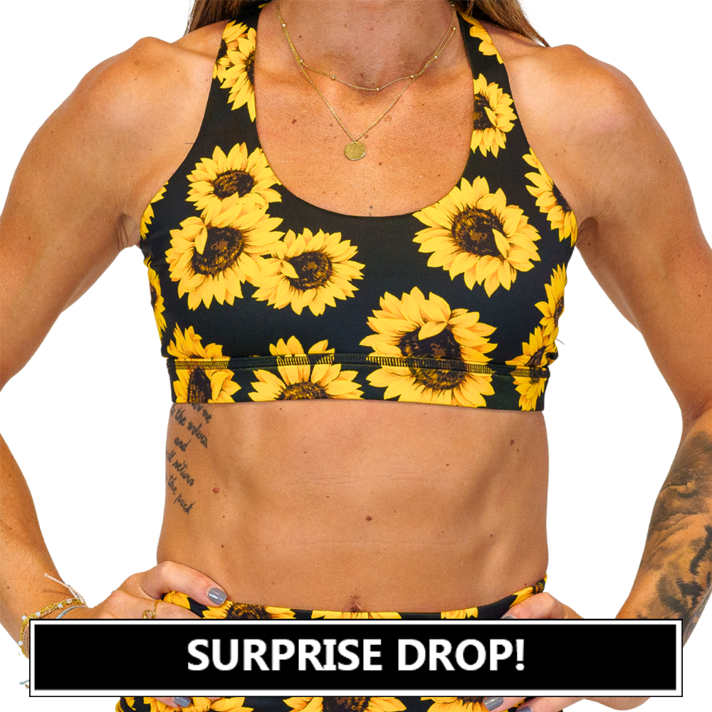 yellow flower bra surprise drop