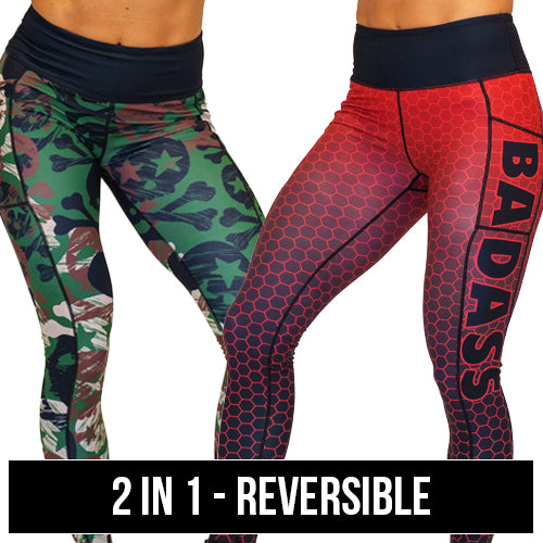 2 in 1 reversible leggings