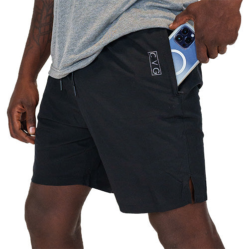 close up of side pocket that can hold a cell phone