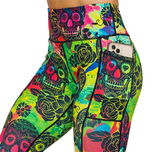 close up of side pocket large enough to hold a cell phone