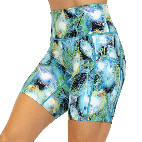 peacock feather 7 inch shorts