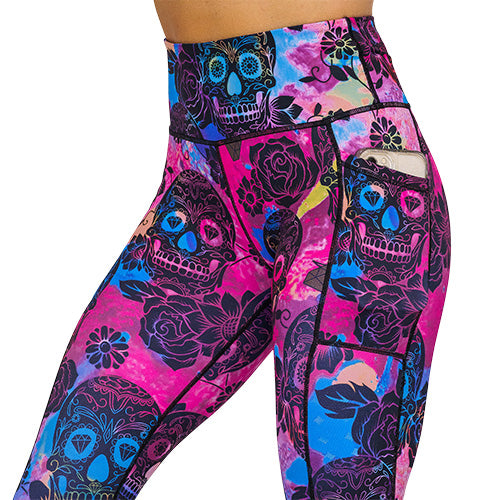 close up of side pocket large enough to hold a cell phone